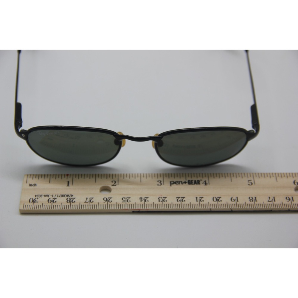 VINTAGE RAY BAN HIGHSTREET RB3003 W3079 SLEEK BLACK POLARIZED SUNGLASSES ITALY - Picture 9 of 13